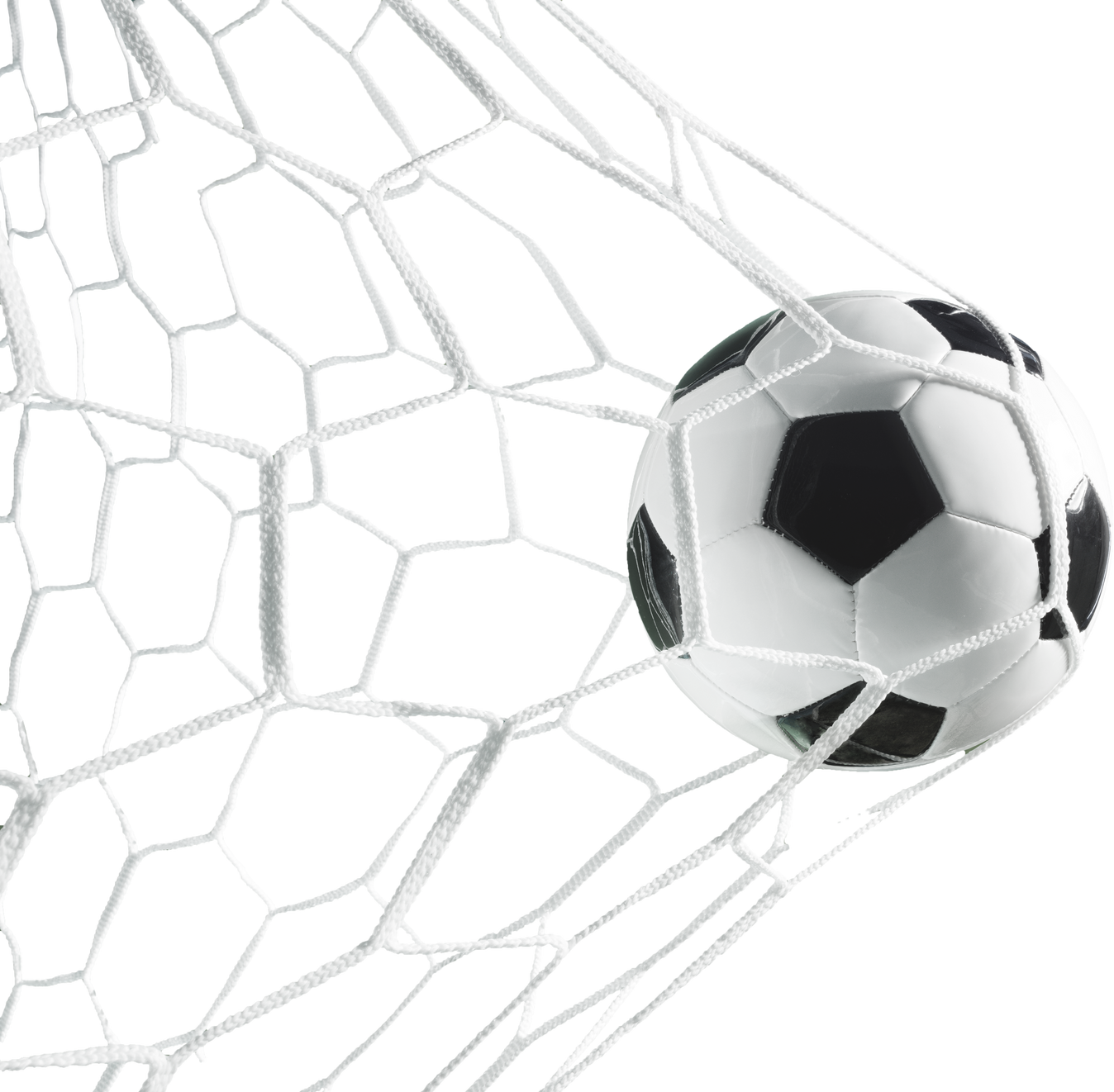 Soccer Ball Hitting the Net